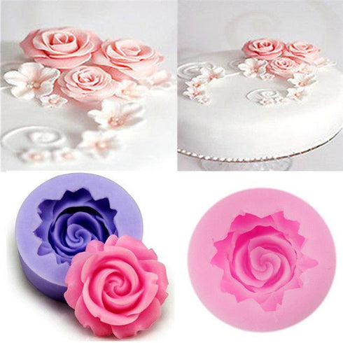 AussieSuperStore Homeware Supplies Silicone 3D Rose Flower Fondant Cake Sugarcraft DIY Decorating Mold Cutter Tools Silicone 3D Rose Flower Fondant Cake Sugarcraft DIY Mold Cutter Tools CBROSEMOLD